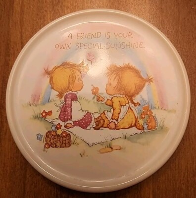 Vintage Hallmark Betsy Clark Coaster A Friend Is Your Own Sunshine Mug Mates 80s