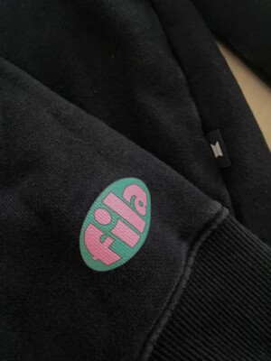 BTS × FILA Dynamite Collection V Taehyung Model Hoodie Black