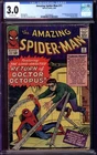 AMAZING SPIDER-MAN #11 CGC 3.0 OW PAGES // 2ND APPEARANCE OF DOCTOR OCTOPUS