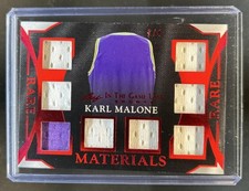 2025 Leaf In the Game Used Karl Malone Rare Jersey Red Holo #/4