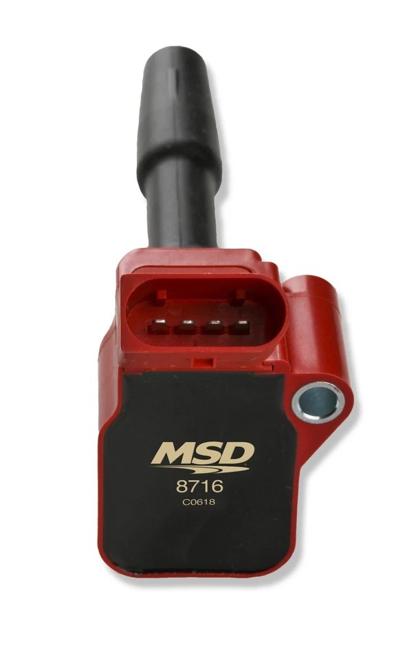 Bobinas de ignição MSD 87164 Blaster Series - Vermelho - Pacote com 4 - Imagem 4 de 4