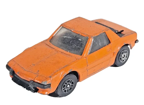 Vintage Corgi Juniors Fiat X1/9 Diecast Car Orange Color Made In Great Britain.
