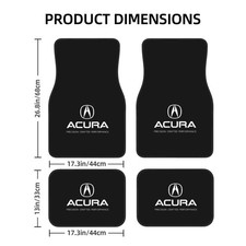 For Acura 4pcs Universal Car Floor Mats Auto Carpets Interior Trim Accessories
