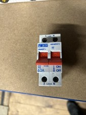Proteus 63S2 100Amp A22 double pole main switch/isolator - BS5419