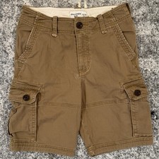 Abercrombie Kids / Boys 13/14- Brown Cargo Shorts Pockets Y2K/Retro Style Skater
