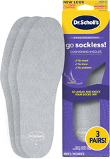 3 Pairs Trim to Fit Cushioning Insoles Moisture Absorbing Shoe Inserts
