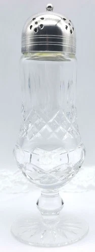Vintage WATERFORD CRYSTAL Lismore Large 8" Sugar Shaker Muffineer ~ Video