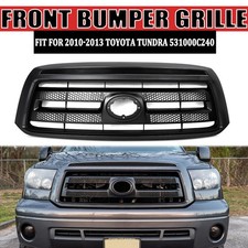For 2010-2013 Toyota Tundra Grill Front Bumper Upper Grille Magnetic Gray Trim
