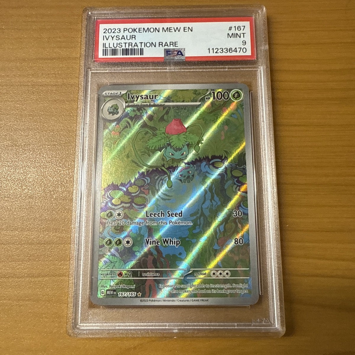 PSA 9 Ivysaur 167/165 Illustration Rare 151 Pokémon Card | eBay