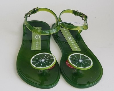 Katy Perry The Geli Lime Sandals Flats Jellies Jelly Shoes Green Women's Size 9