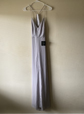 Lulus formal/bridesmaid dress light gray, size m. CL-P