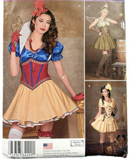 Simplicity S0233 Princess Fairy Costume Pattern Petticoat Corset 6 8 10 12 14