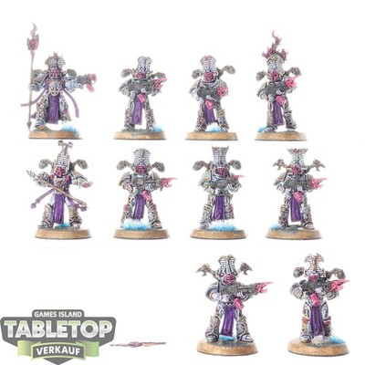 Thousand Sons - 10 Rubric Marines - teilweise bemalt