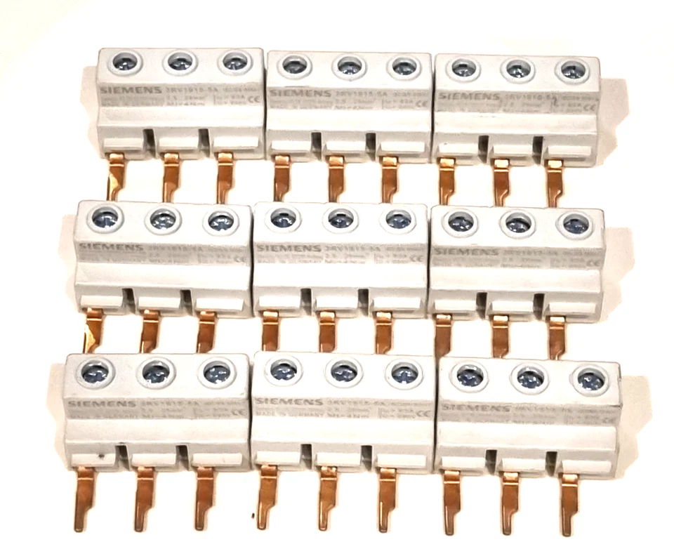 9Pcs.SIEMENS 3RV1915-5A Feed-In Terminal - Image 2 of 3