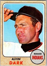 1968 Topps Alvin Dark #237 - Cleveland Indians