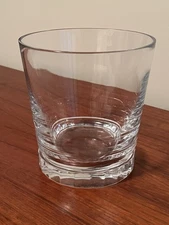 Minimalist Modern Ralph Lauren Clear Crystal Ice Bucket 6.25" Signed