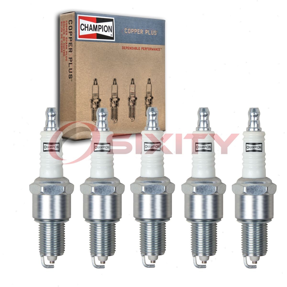 5 pc Champion Copper Plus Spark Plugs for 1992-1993 Volkswagen Transporter of