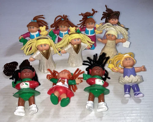 11 Vintage Cabbage Patch Toys 90s Plastic 3" Mini Figures McDonalds Meal Toys