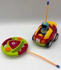 My First Cartoon RC Race Car Radio Remote Control Toy for Baby Toddlers.