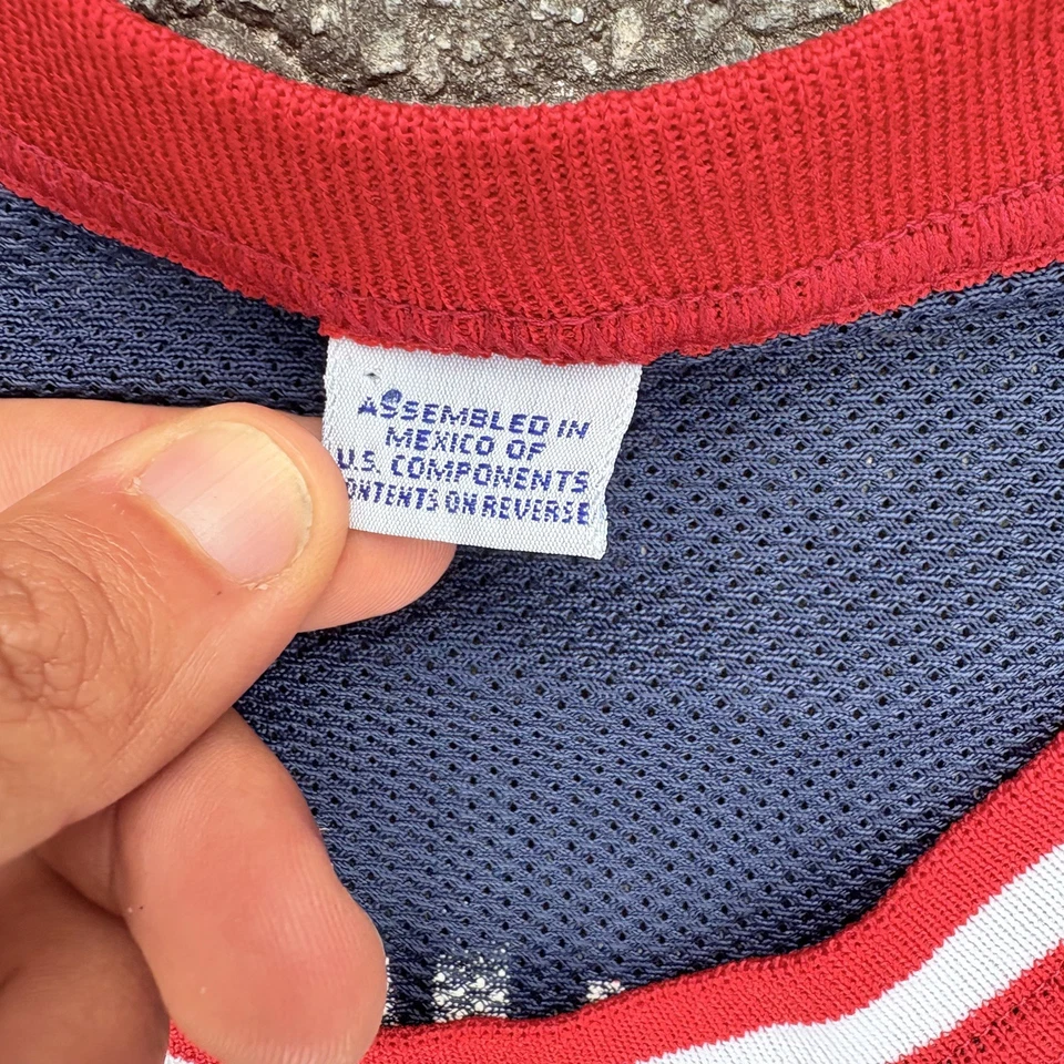 Hakeem Olajuwon Navy Houston Rockets Mitchell & Ness Authentic Jersey size 48 - Image 4 of 4