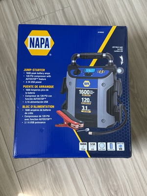 #ad NAPA Portable Jump Starter And Air Compressor JS1600AC $150.00