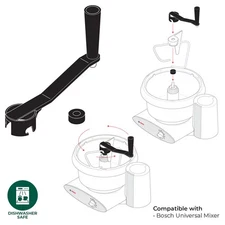 NEW Hand Crank for Bosch Universal in case of power outage New in package. 