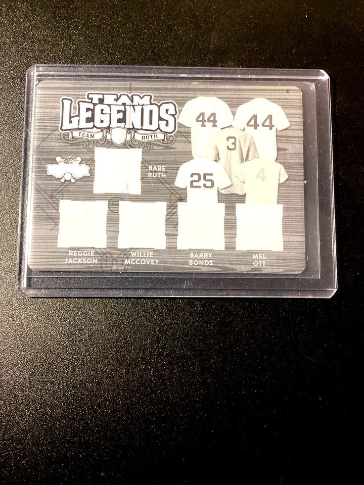 Placa de impressão Babe Ruth 1/1 2024 Reggie Jackson Barry Bonds - Imagem 3 de 4