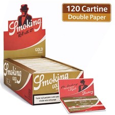 Cartine SMOKING Gold Corte Double - Confezione 25 Carta per Sigarette