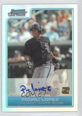 2006 Bowman Chrome Prospects Refractor 382/500 Pedro Lopez #BC227 Auto a6z