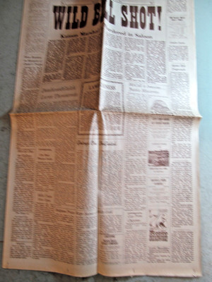 Souvenir Newspaper Wild Bill Shot! Black Hills Pioneer June 8 1876 Killer Hanged