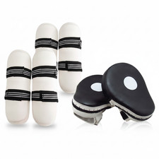 Taekwondo Schutzset mit Verstellbaren Elastischen Gurten f&uuml;r Kickbox Training,