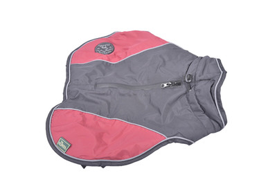 Hunter 65428 Hundemantel Uppsala COZY 30cm rot anthrazit Regenmantel für Hund