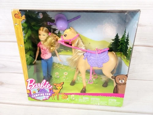 Vintage New in Box Barbie “Stacie” Camping Fun Pony / Horse Play Set NEW