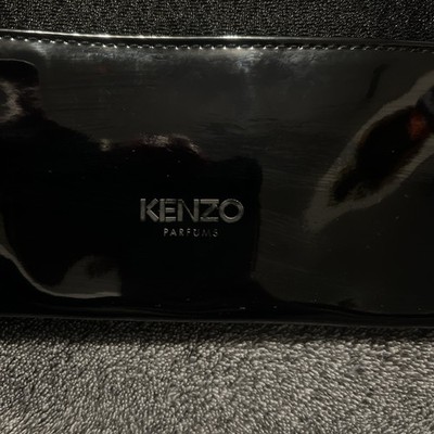Kenzo Perfumes Black Zippered Cosmetic Bag Rare New