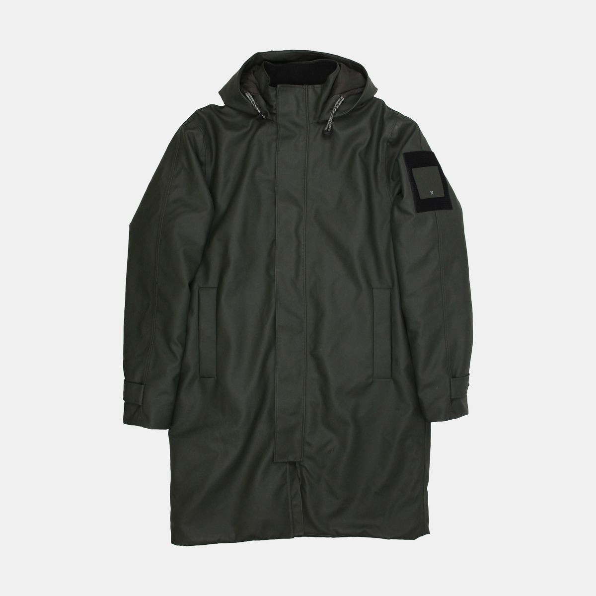 Rains Glacial Mid-Length Parka for Men in Green - Size M - Polyester