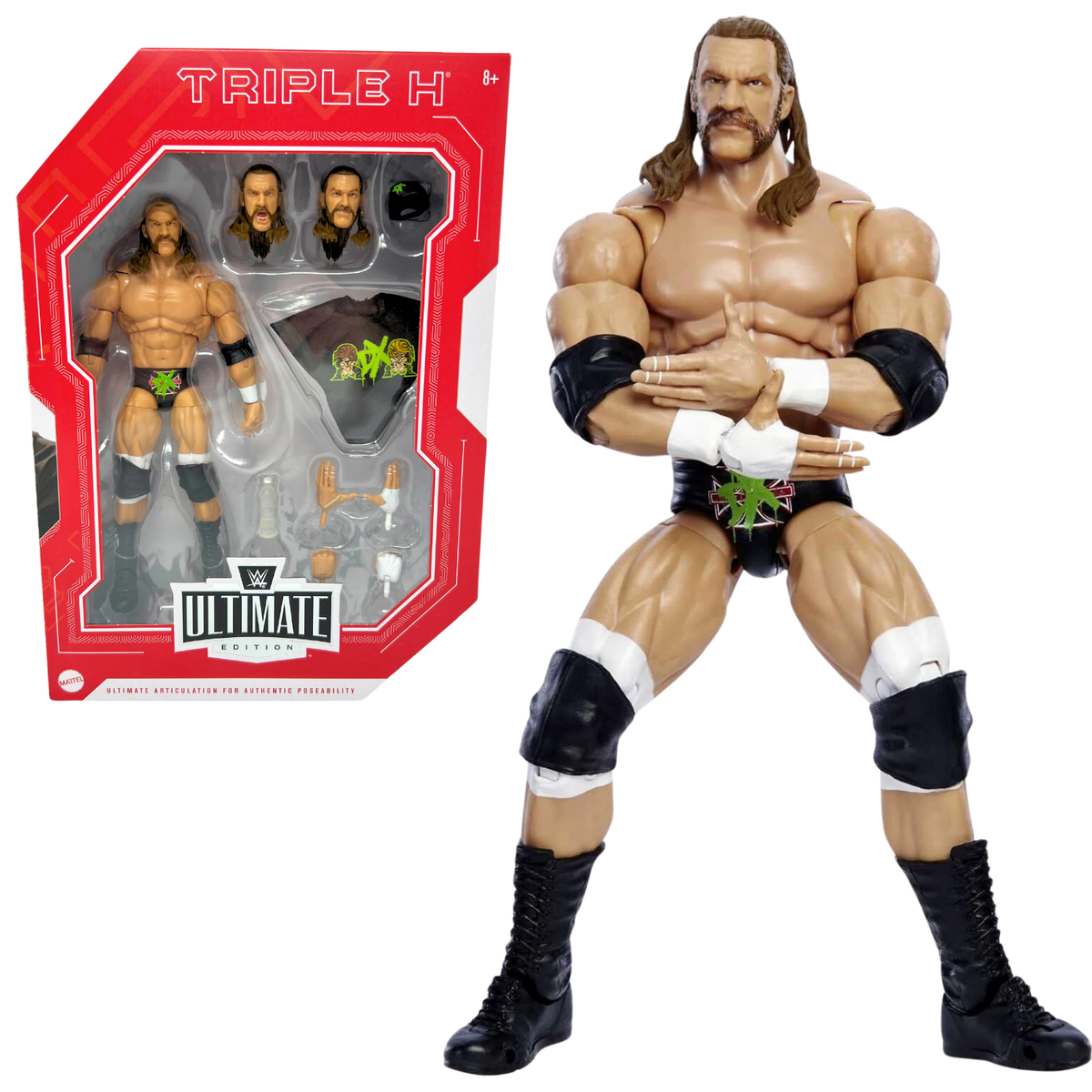 WWE ELITE Triple H カスタムフィギュア　台座付き WWE ELITE Triple H カスタムフィギュア 台座付き - メルカリ