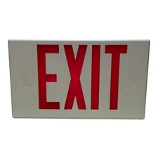 Sure-Lites LPX6 LED Exit Sign Red/Green 6" Single/Double Letters Universal Face