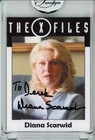 -X-Files- Diana Scarwid Signed/Autograph/Auto Certified Sci-Fi Tv Trading Card