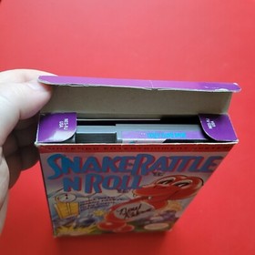 Snake Rattle n Roll Nintendo NES Game Box Manual Cleaned Tested Vintage 8 Bit