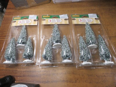 3 packs Lemax Trees snowy juniper