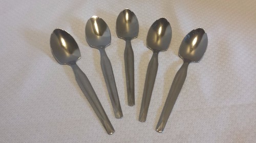NEW SET/5 Stainless Steel Fruit Spoons Grapefruit Spoons - Picture 2 of 3
