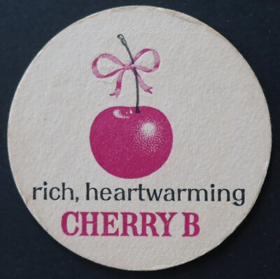 CHERRY B Cherry Coaster Beermat Beer Sousbock Bierdeckel 12