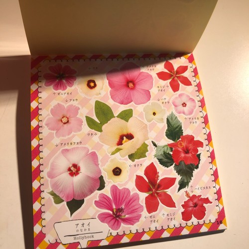 Japanese FLOWERS Stickers book 365 Stickers Shogakkan NEO Cherry Bloosom Sakura - Picture 24 of 24