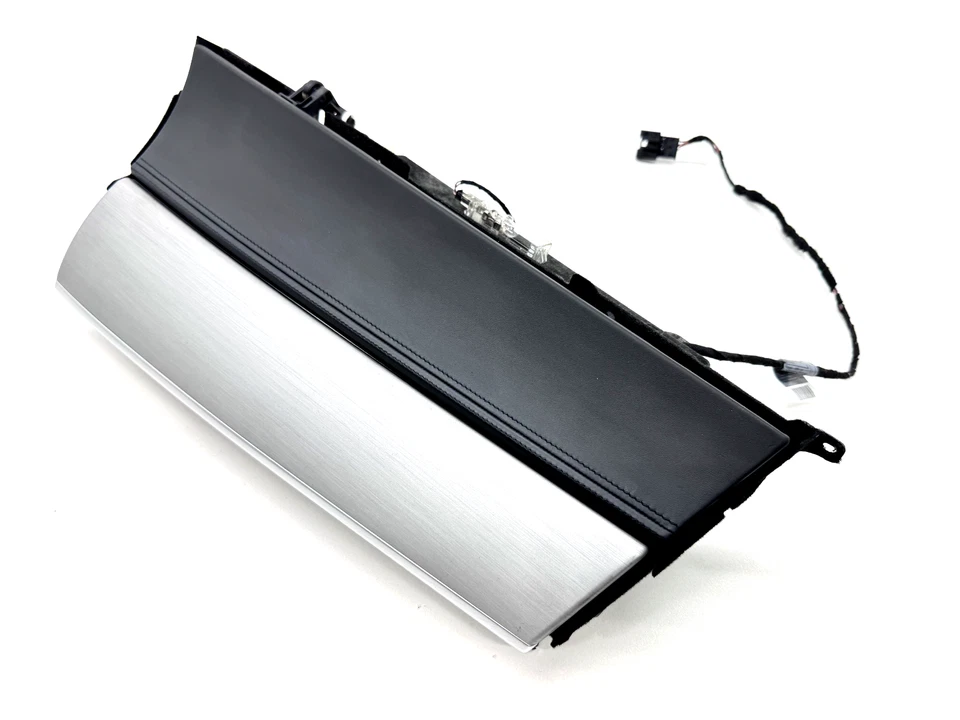 BMW X6M E72 2007-2013 INTERIOR GUANTERA MONTAJE CUERO NEGRO ALUMINIO OEM Foto 4 de 4