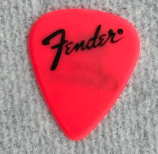 ERIC CLAPTON GUITAR PICK JVC Presents 1992 PROMOTIONAL Tour Neon Hot Pink Fender