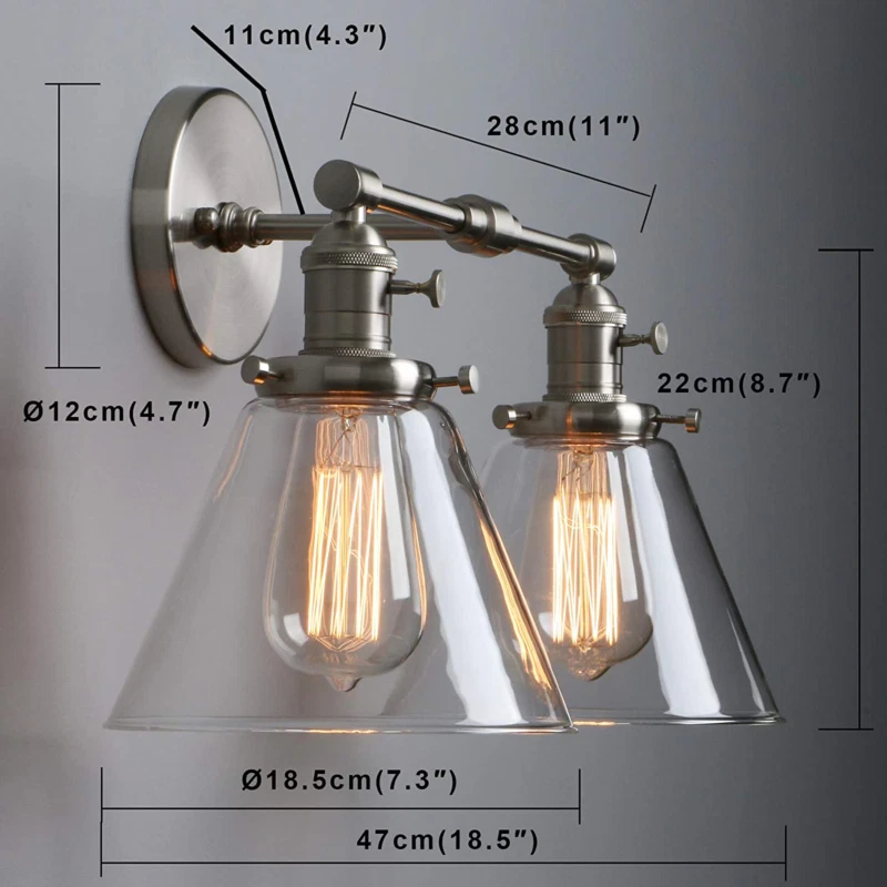 Double sconce outlet