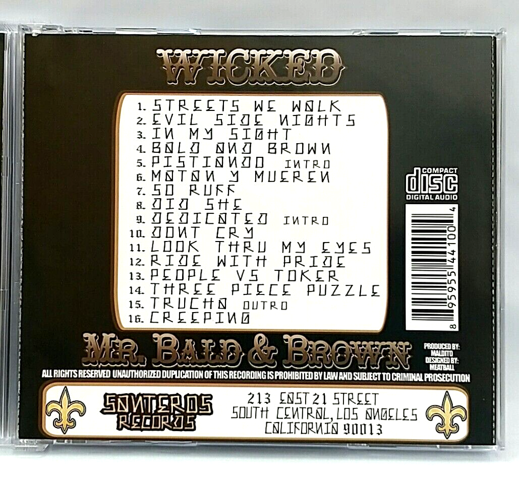 CD) Wicked – Mr. Bald & Brown, US Press, 895955441004, Album, NM