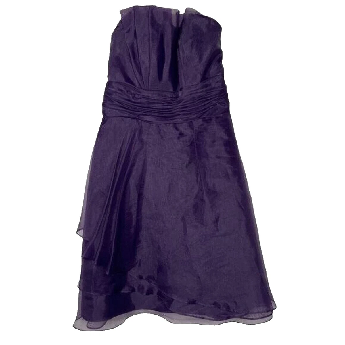 purple bridesmaid dresses ebay Zapakasa Women Vintage Mauve Tulle A-Line Long Bridesmaid Dress Purple  V-Neck Wedding Guest Dress with Sleeves main image 1