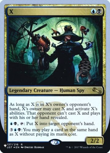FOIL X Magic The List - Unfinity MTG Legendary Creature CARD 1x (137/216)