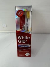 WHITE GLO Extra Strength Whitening Toothpaste 5.2 Oz + 1 Toothbrush NIB